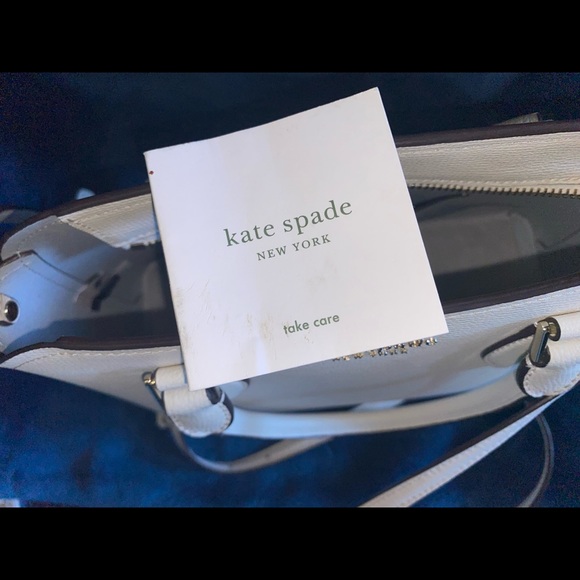 KATE SPADE LARGE DARCY SATCHEL (cream) - Picture 6 of 9